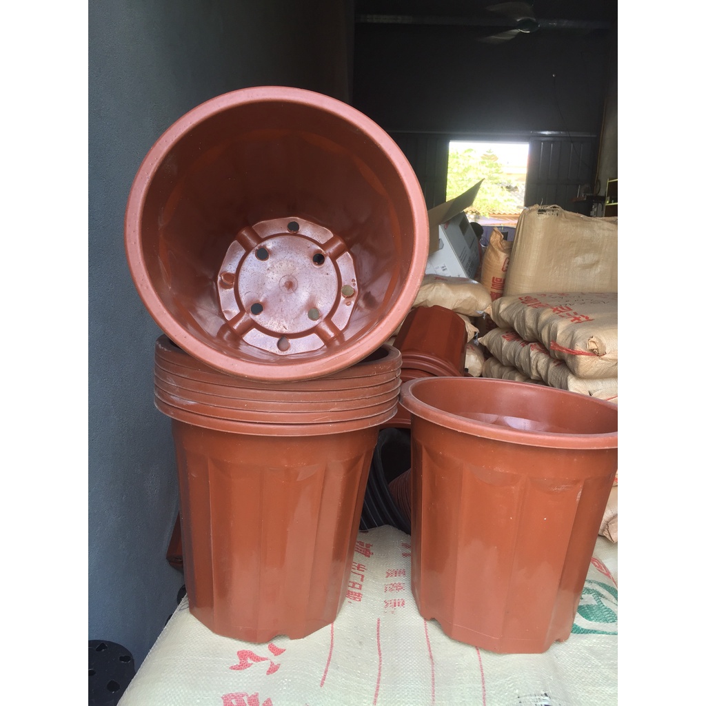 5 CHẬU NHỰA TRỒNG CÂY MÃ #E350 (BẠT PHỦ ĐẤT CHỐNG CỎ MỌC, BẦU KHAY TÚI ƯƠM...)