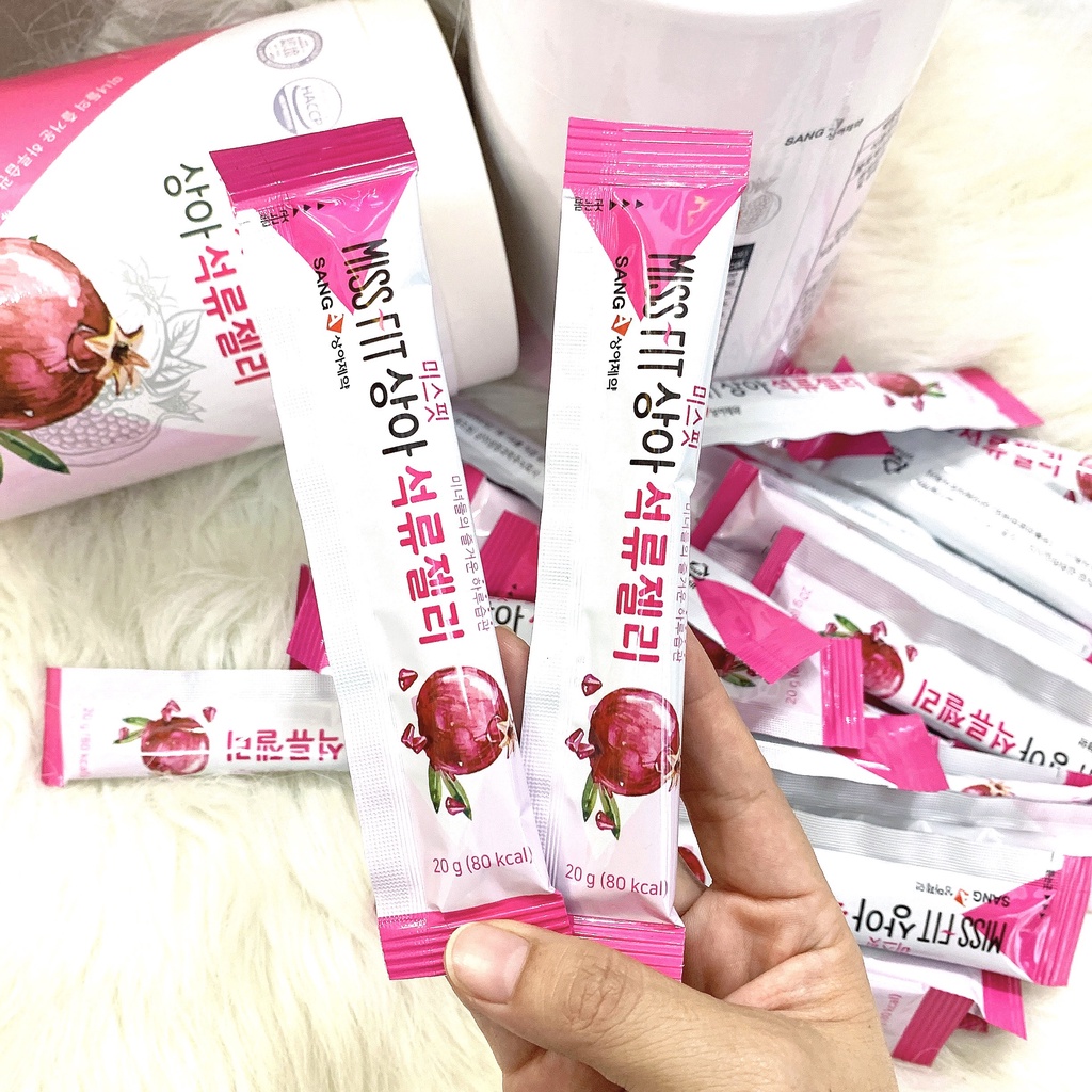 Thạch Lựu Bổ Dưỡng, Đẹp Da Sanga Miss Fit hộp 30 gói