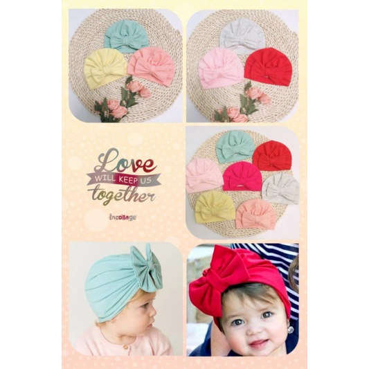 Mũ turban xinh xắn cho bé 5-10kg