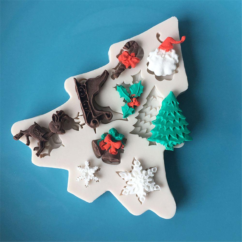 CONOPERY Khuôn Làm Bánh Bằng Silicone Hình Ông Già Noel