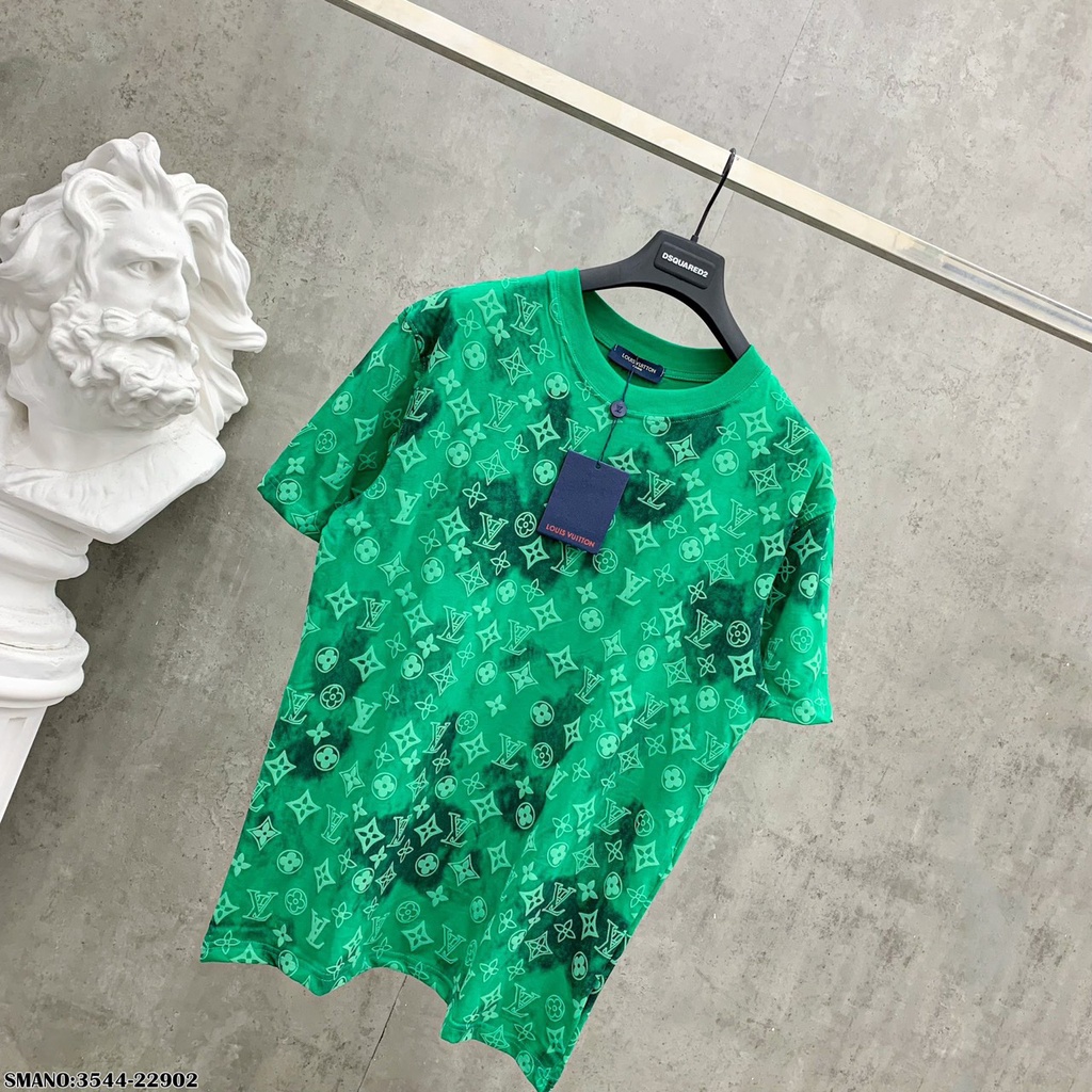 Áo Phông Nam L.V Dập Nổi Loang Cao Cấp - Áo Thun Nam Loang Hoa Dập Nổi Siêu Đẹp