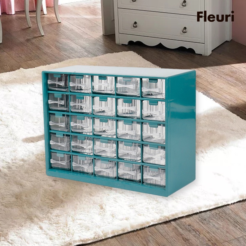 Hộp Đựng Ốc Vít 25 Ngăn Kéo Tủ Tiện Dụng Cho Gia Đình