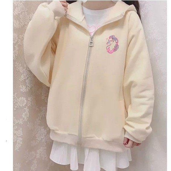 [FREESHIP_50K] Áo khoác nỉ nữ, áo khoác khoác kéo có nón dễ thương William - NL211 | BigBuy360 - bigbuy360.vn