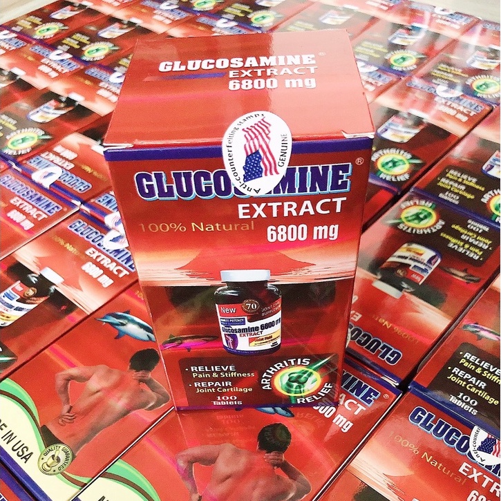 Viên uống hỗ trợ xương khớp glucosamine 6800mg của mỹ