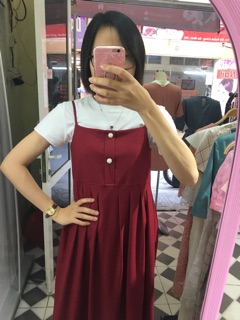 Váy hai dây mặc nhiều kiểu