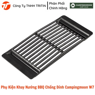 Phụ kiện vỉ gang bếp nướng bbq chống dính campingmoon w7 | tritinco
