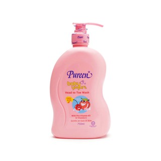 Sữa tắm gội Pureen hương Đào & Cherry 750ml