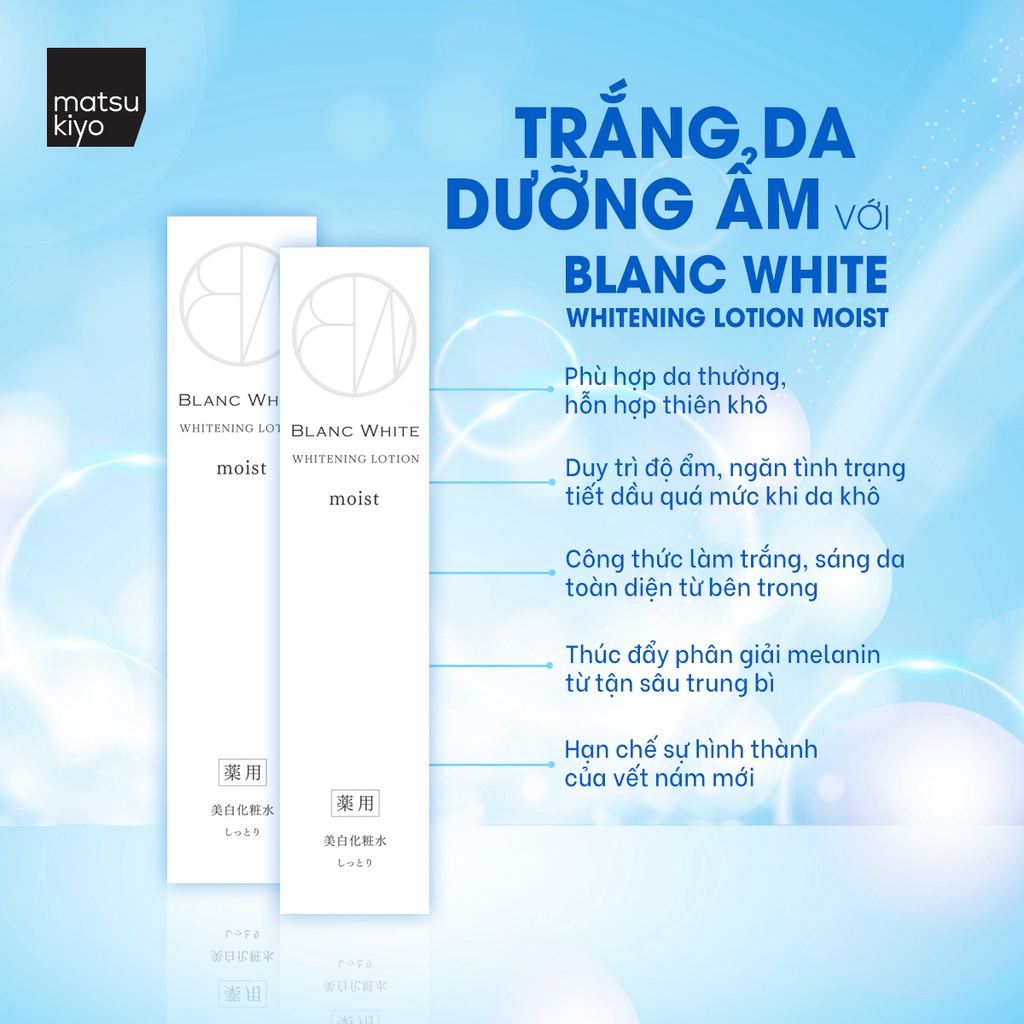 Sữa dưỡng ẩm, làm sáng da Blanc White 160ml