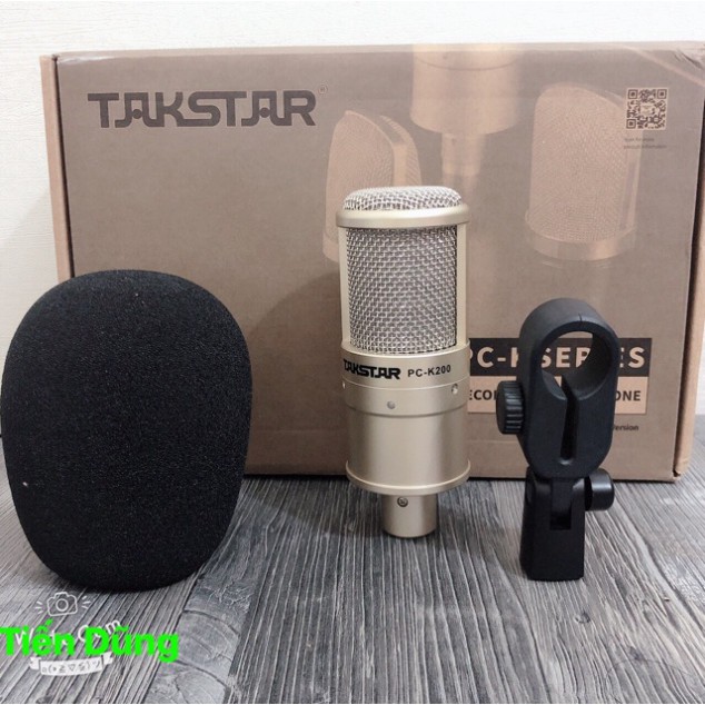 Combo Mic thu âm Takstar K200 Soundcard K10 2020 đã bao gồm dây live stream chân nguồn 48v 2 dây canon ♥️♥️