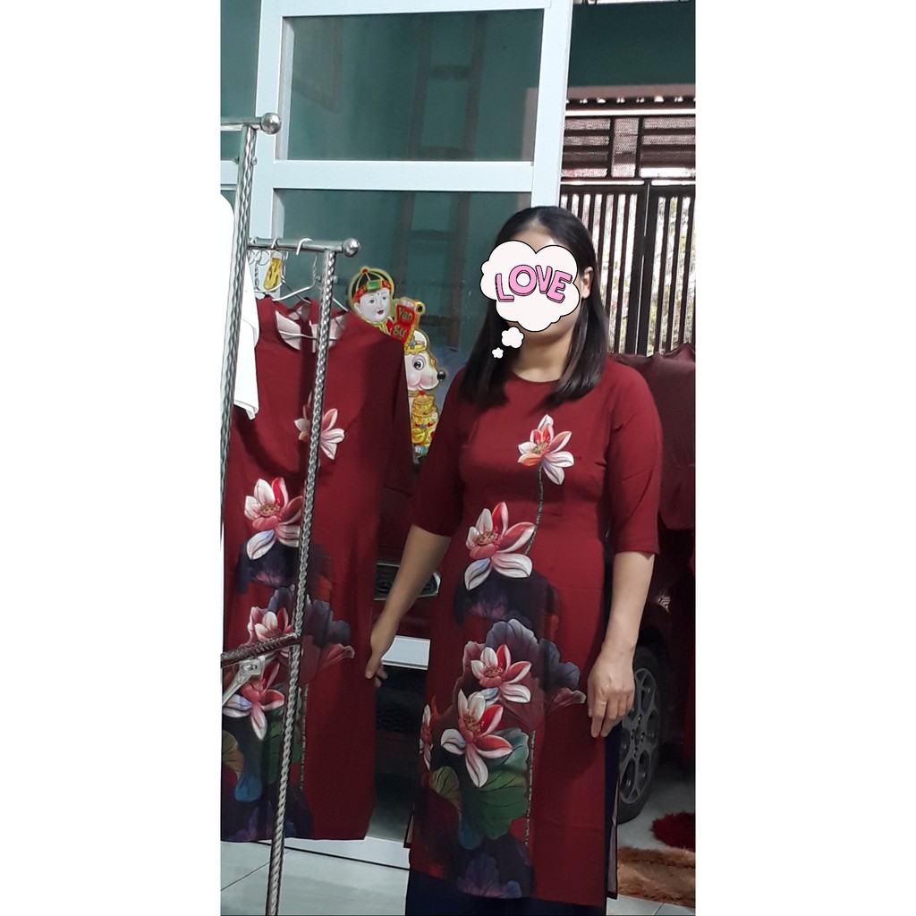 Áo cách tân hoa sen