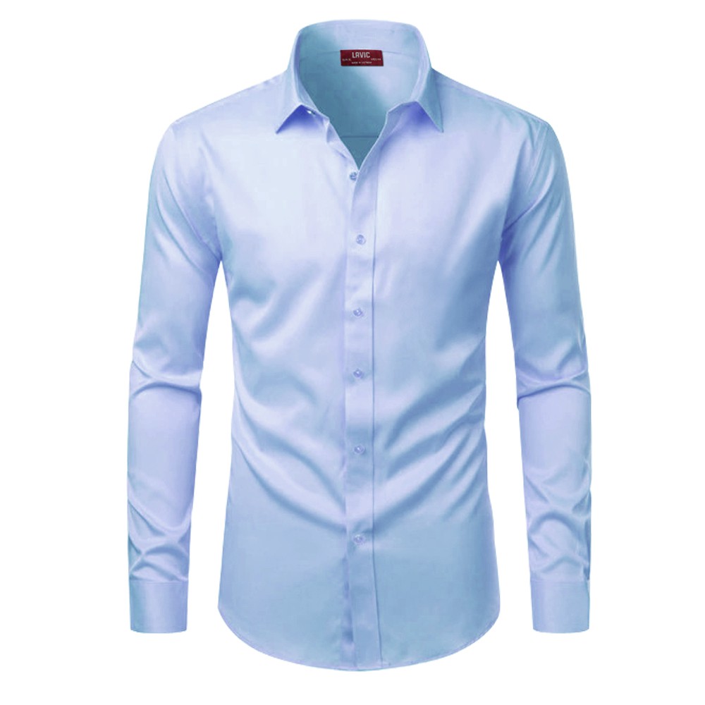 [Mã LT50 giảm 50k đơn 250k] BIG SIZE Áo sơ mi nam trơn tay dài LAVIC LV523 | BigBuy360 - bigbuy360.vn
