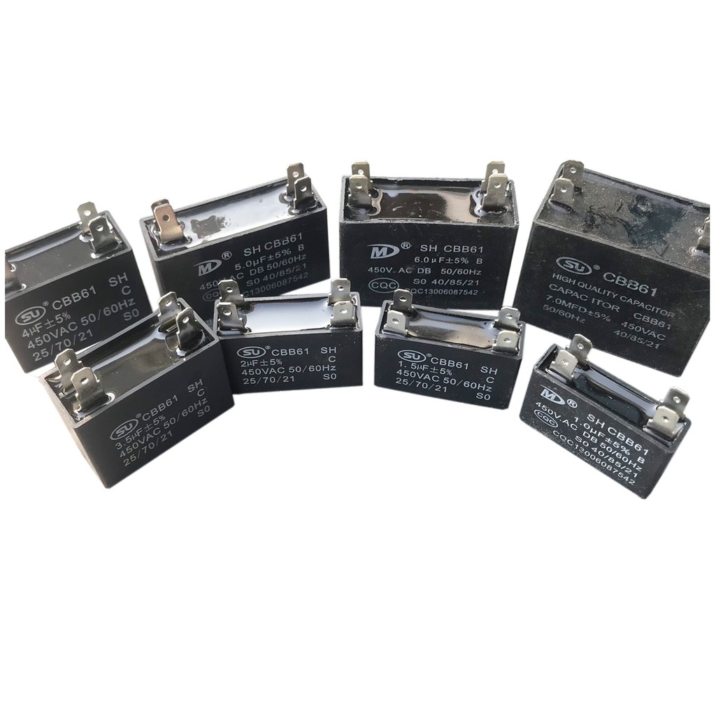 Tụ Quạt dàn nóng Điều Hòa từ 1.0µF - 8µF