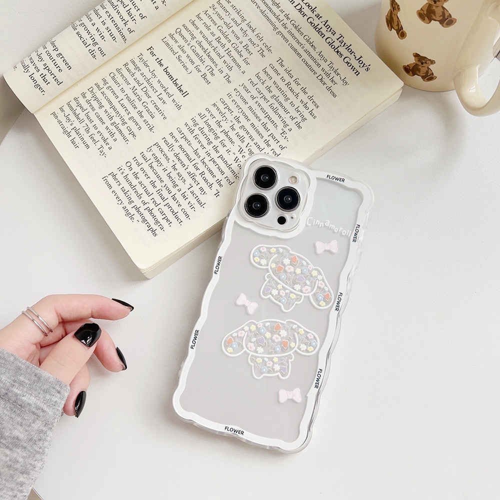 Ốp Điện Thoại tpu Dẻo In Hình Chó Và Thỏ Cho iphone 11 12 13 pro max mini XR XS 7 8 plus