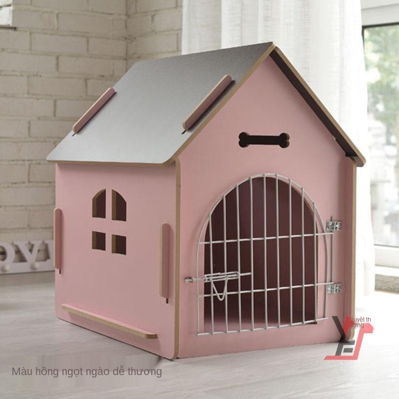 Nhà cho chó bằng gỗ giường cũi đồ nội thất lót chuồng mèo phòng miễn phí