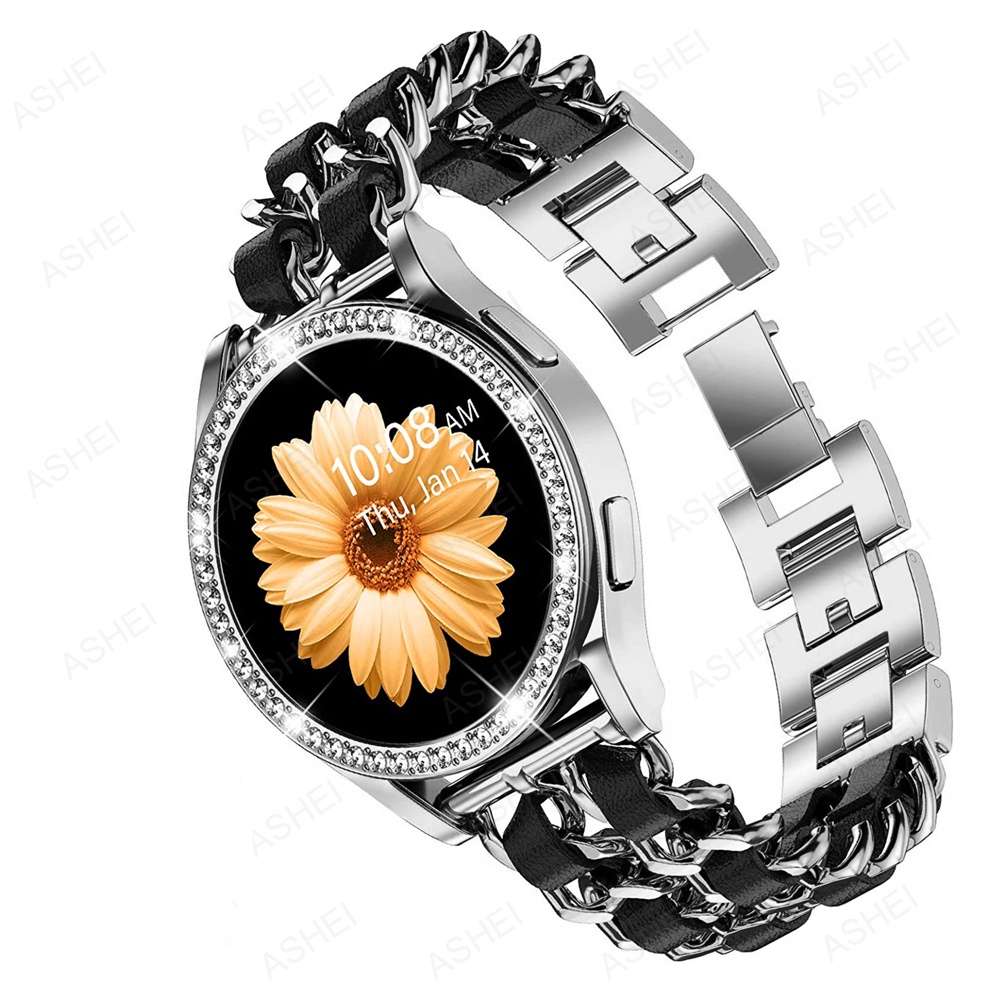 Ốp Bảo Vệ Đính Đá Dành Cho Đồng Hồ Samsung Galaxy watch 4 band + case 44mm 40mm Galaxy watch active 2