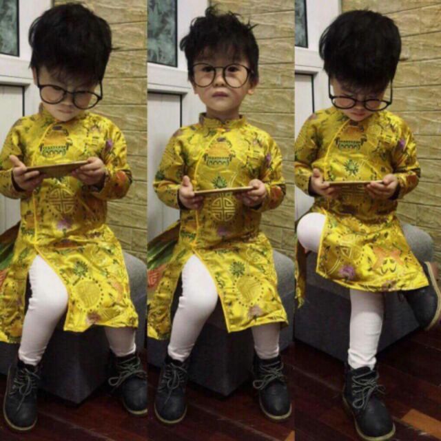 Áo dài gấm Thượng Hải sz1-6