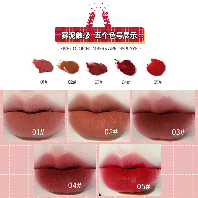 Son Kem FAICCIA Tông Nhung Lì Trang Điểm Làm Đẹp Môi | BigBuy360 - bigbuy360.vn