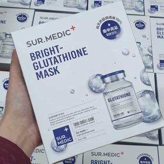 ( HỘP 10 miếng) MẶT NẠ LÀM TRẮNG CHUYÊN SÂU - SUR.MEDIC BRIGHT #GLUTATHIONE #MASK