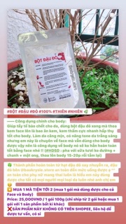 Bột đậu đỏ nhà làm 100% nguyên chất ( 2 gói )