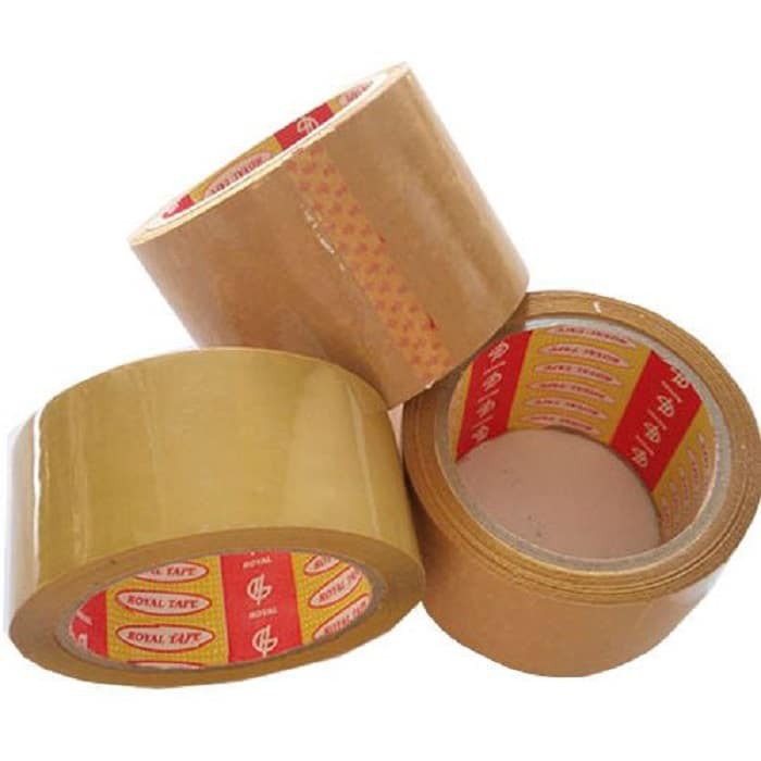 [ SIÊU RẺ ]  GIAO NHANH, BĂNG KEO TRONG, VÀNG  100/ 200 YARD, GỒM 6 CUỘN, NẶNG 1KG