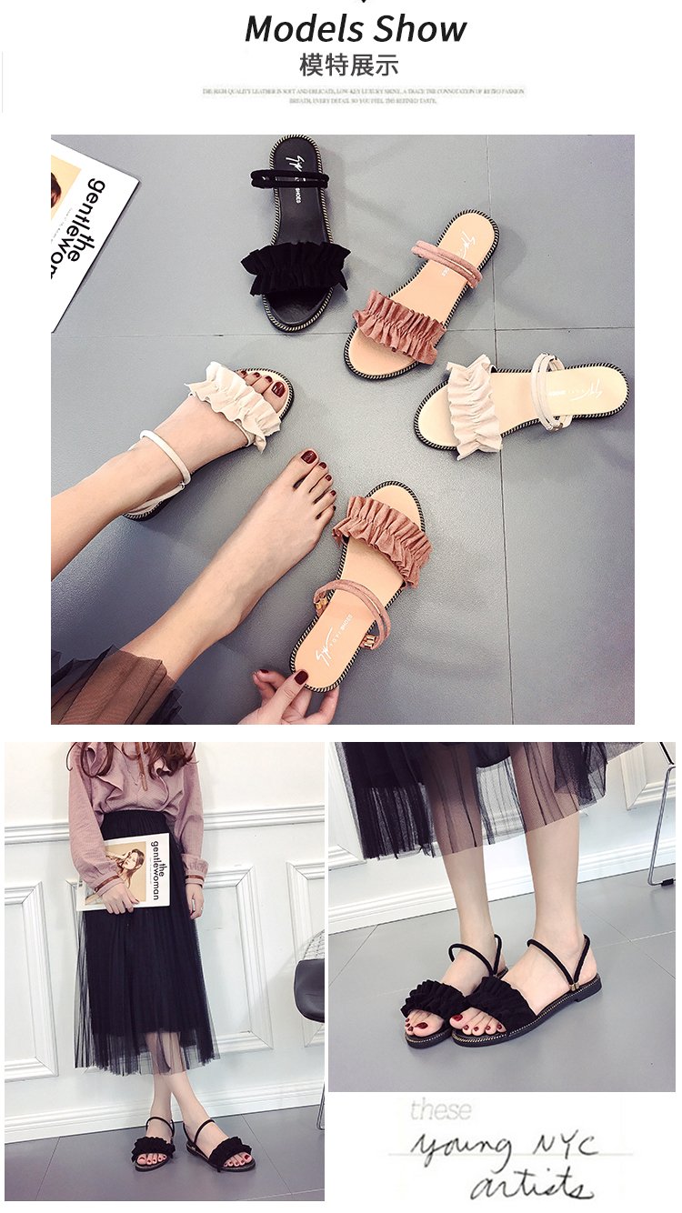 Summer Fashion Two Open Toe Sandals Flat Shoes for Women | BigBuy360 - bigbuy360.vn
