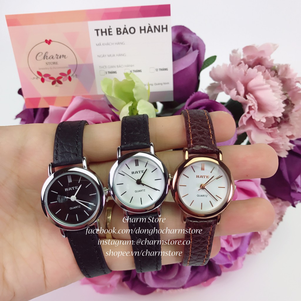 Đồng Hồ Nữ RATE, Mặt Tròn Nhỏ Xinh, Dây Da Cao Cấp - Đồng Hồ Thời Trang Chính Hãng | BigBuy360 - bigbuy360.vn
