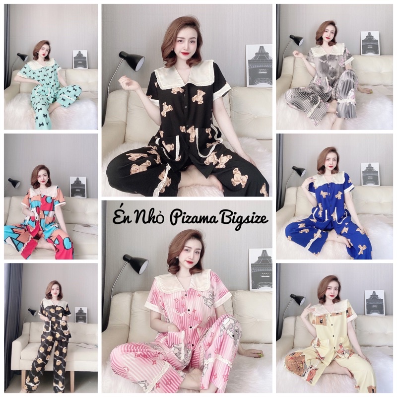 Bèo Size ĐẠI 50-110kg phối Lụa viền satin Én Nhỏ Pijama