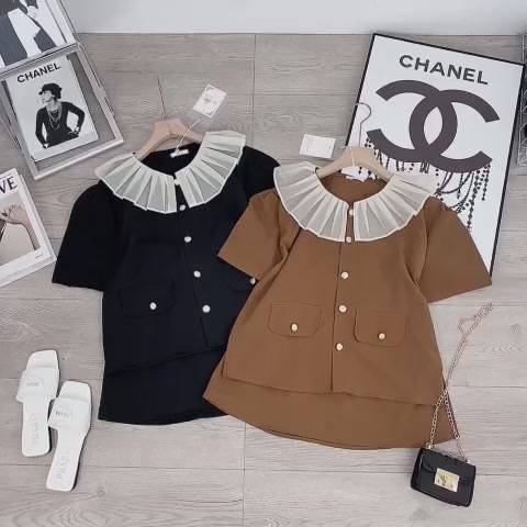 [ 𝐅𝐑𝐄𝐄 𝐒𝐇𝐈𝐏 ]  SET SƠ MI BÈO XẾP LI CHÂN VÁY NGẮN CHỮ A | BigBuy360 - bigbuy360.vn