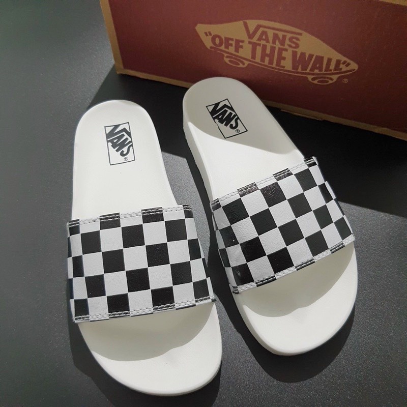 [CÓ SẴN] DÉP VANS CARO FULL BOX CỰC ĐẸP CHO NAM VÀ NỮ - DÉP VANS QUAI NGANG SIÊU HOT TREND