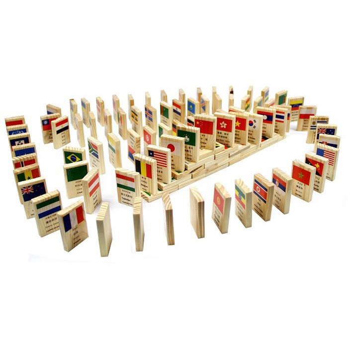 Domino 100 lá cờ các quốc gia các nước trên thế giới