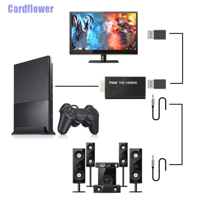 Cardflower  HDV-G300 PS2 To HDMI 480i/480p/576i Audio Video Converter Adapter For PSX PS4