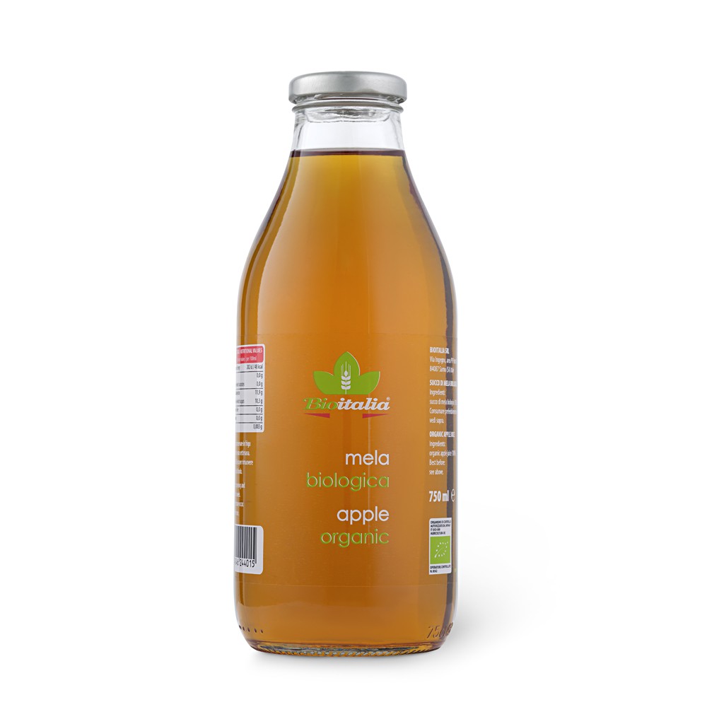 Nước Ép Táo Nho Hữu Cơ Organic Apple Grape Juice Bioitalia 750ml