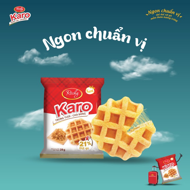 Combo 48 chiếc bánh Karo RICHY 26g/chiếc