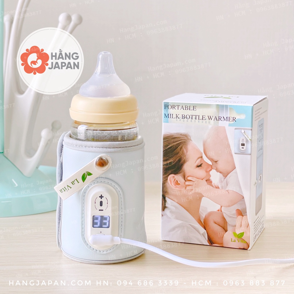Túi hâm -ủ bình sữa di động thông minh - máy ủ hâm bình sữa sạc bằng USB -LAVITA