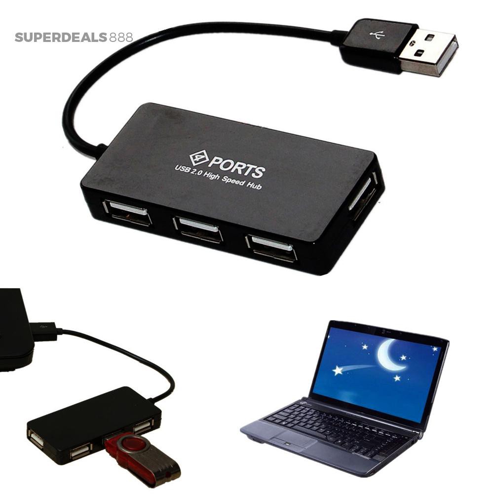 Bộ chia HUB USB 2.0 4 cổng tốc độ cao cho PC Laptop