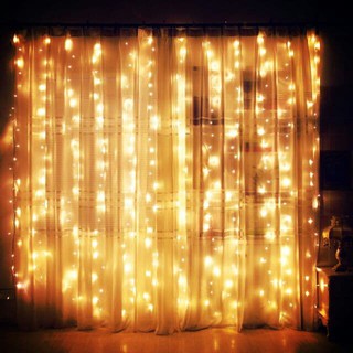 Bộ đèn nháy mưa rơi/ thác nước thả rèm 3mét ánh sáng led 10 sợi dài 2,2mét - đèn led nháy thả mành rèm trang trí