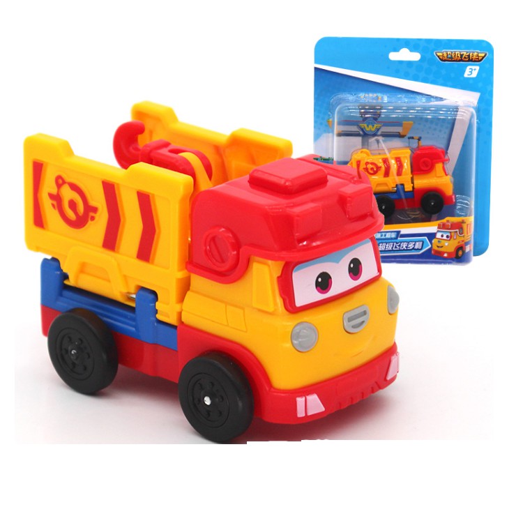 Đồ chơi super wings mô hình nhân vật Remi Siêu xe công trình khổng lồ mini