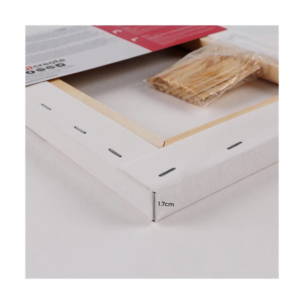 Vải toan Mont Marte vẽ màu acrylic, sơn dầu Úc Signature Single Thick Canvas sơn lót 3 lớp nhiều size - Hoạ cụ Gia Huy