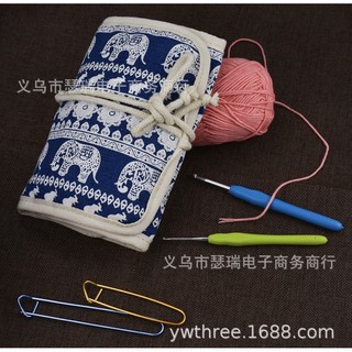 Bộ kim móc len kèm dụng cụ hỗ trợ (ví voi)