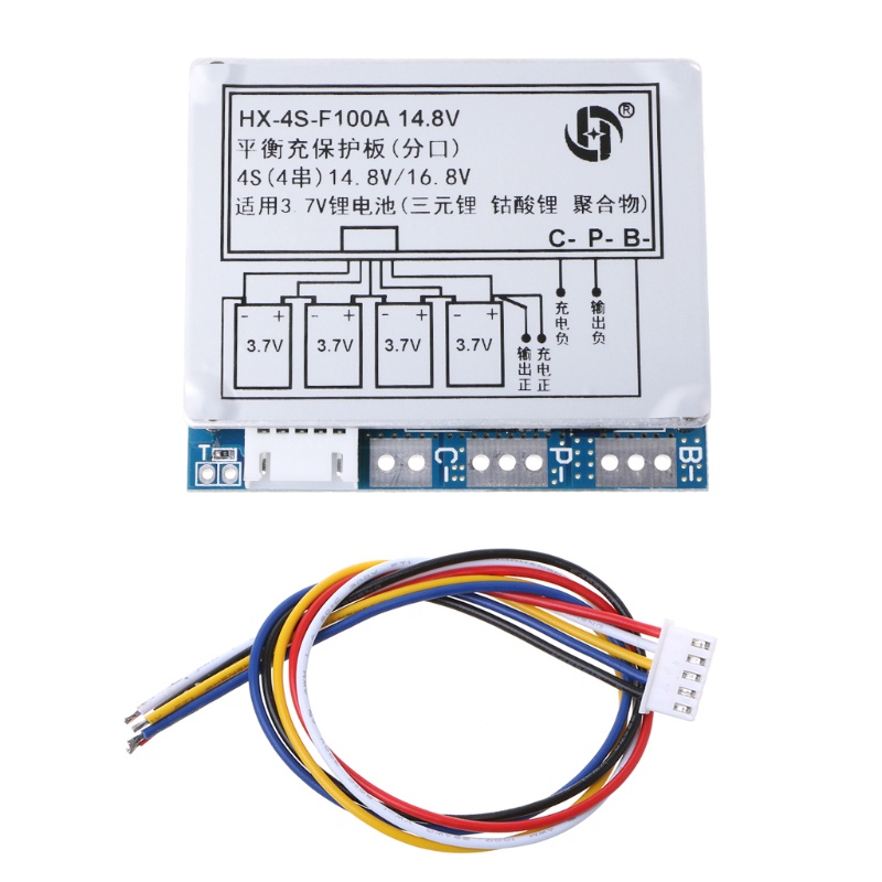 Bảng Mạch Li 4S 100A 14.8V Li-ion Lithium 18650 BMS PCM Chất Lượng Cao