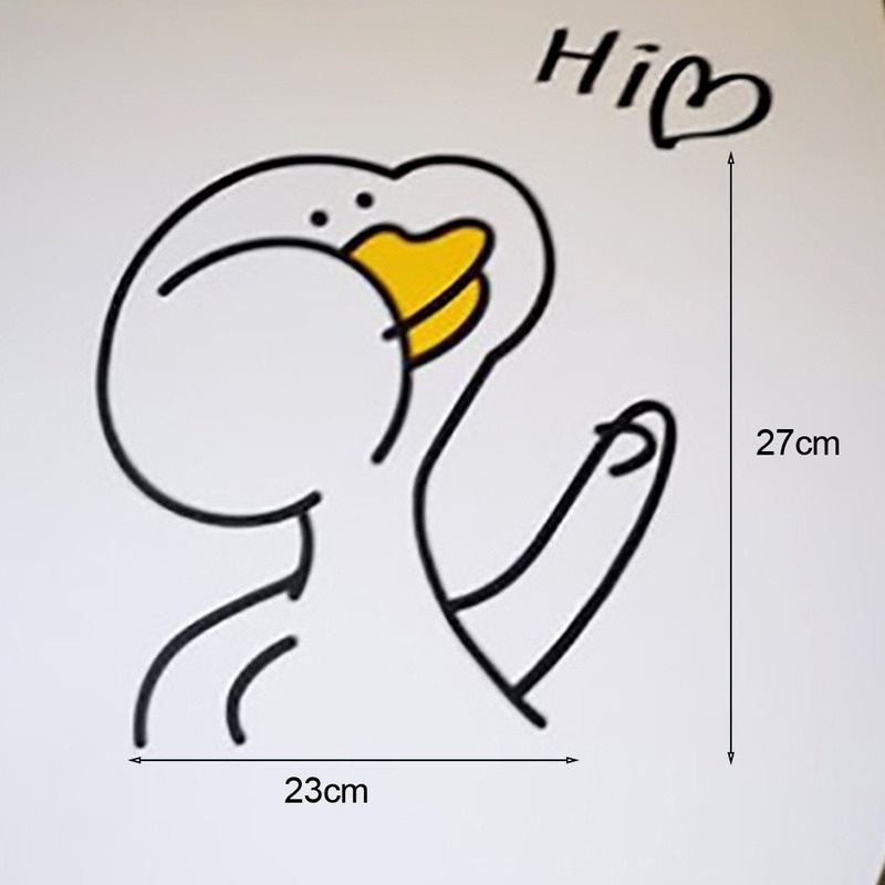 Miếng dán trang trí toilet hình vịt hoạt hình ngộ nghĩnh