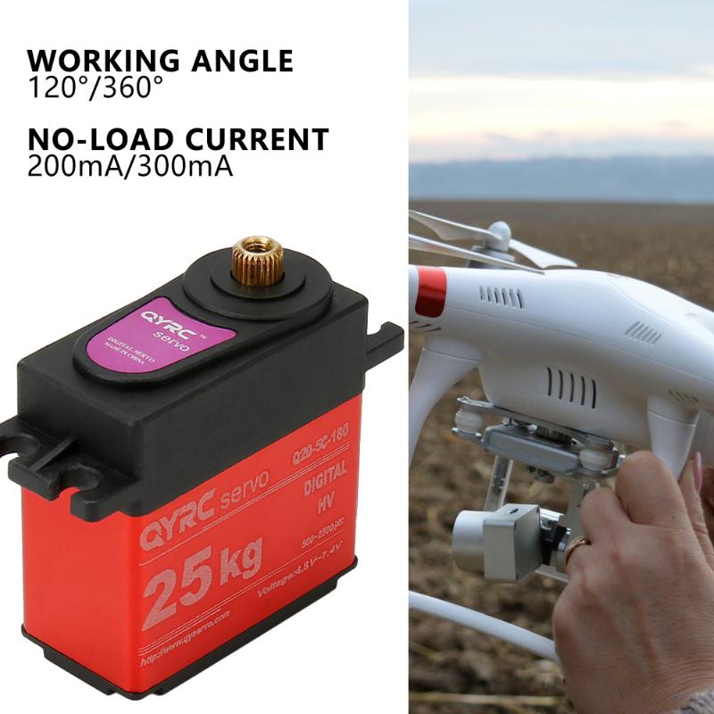 Thiết bị trợ lực động cơ kỹ thuật số 25kg tốc độ cao chống nước cho xe hơi RC