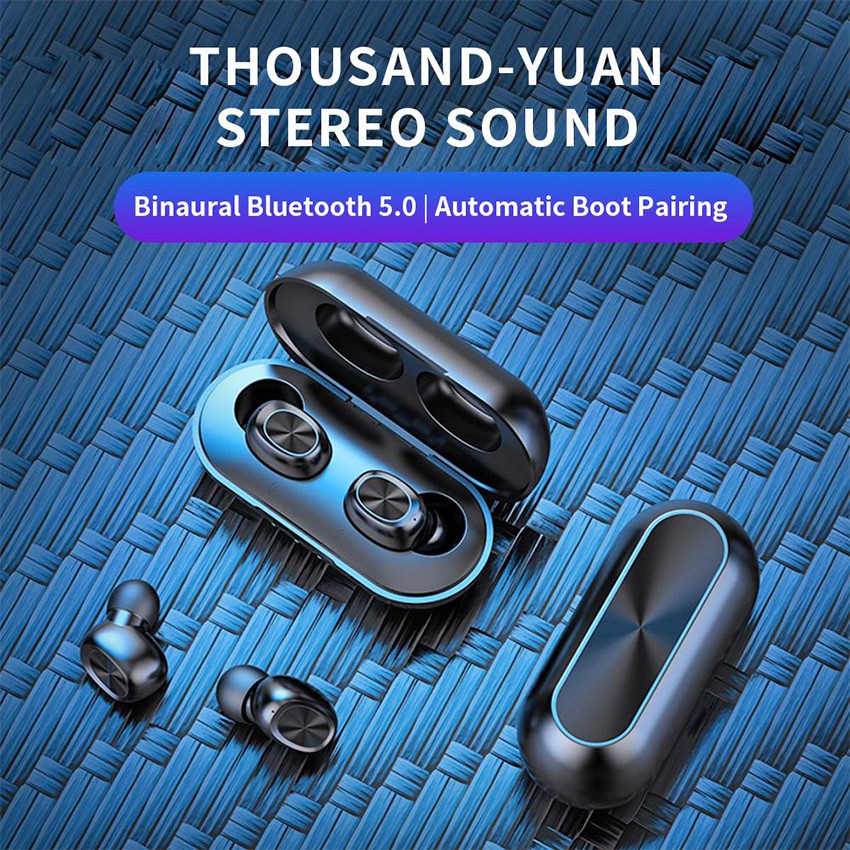 (Bản Quốc tế) Tai Nghe Bluetooth TWS 5.0 9D Cảm Ứng Vân Tay HiFi B5 Đen