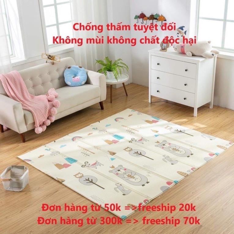 Thảm Xốp Nằm Chơi Cho Bé - Thảm Xốp Gấp Gọn Chống Thấm Cho Bé