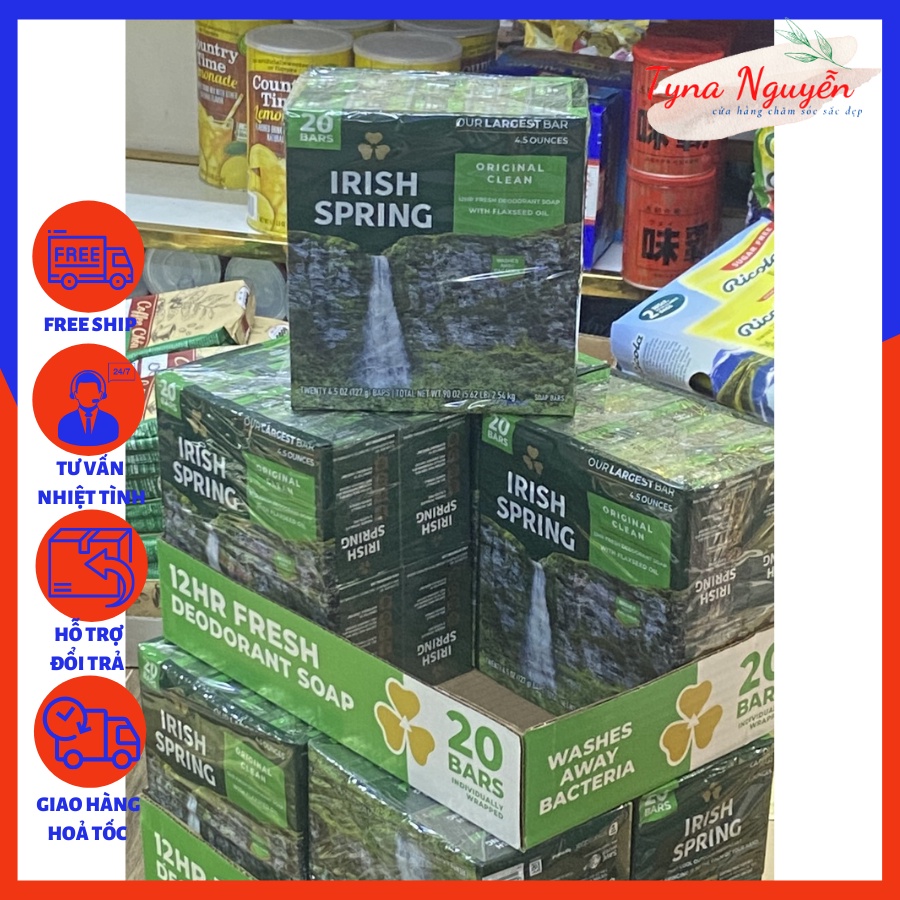 Xà Bông Cục IRISH SPRING ORIGINAL USA MỸ - Mẫu Mới