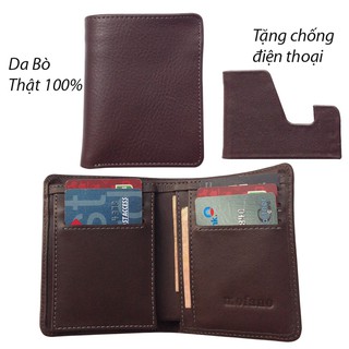 Ví Đứng DA BÒ THẬT, sản xuất trực tiếp và bán GIÁ GỐC