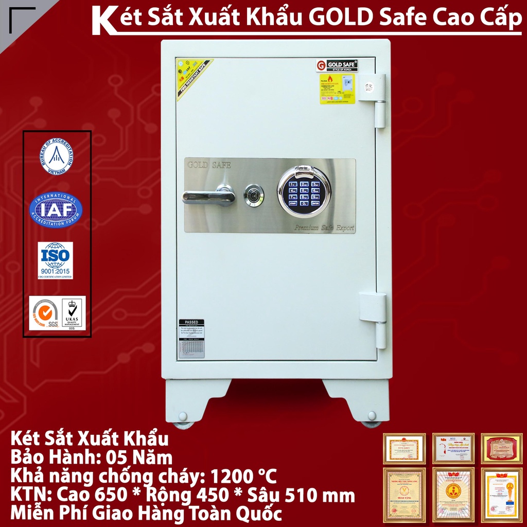Két Sắt Quý Tộc GOLD SAFES G650 FE White