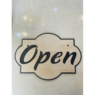 Bảng gỗ trang trí: OPEN/ CLOSE