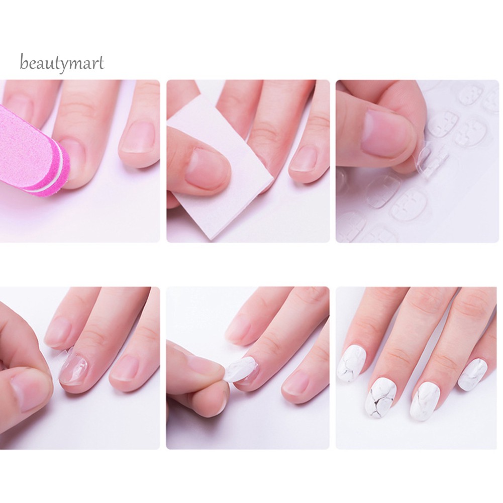 [Hàng mới về] set 120 miếng dán trong suốt dùng trang trí móng tay