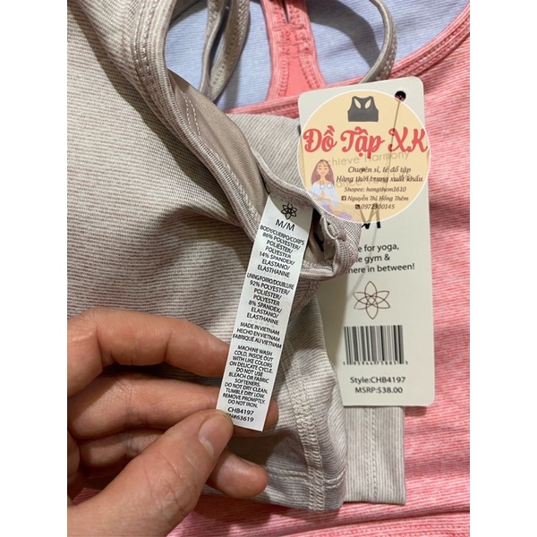 Áo bra tập H.armony B:alance xuất xịn